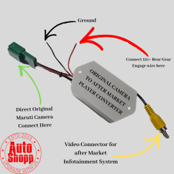 Maruti Suzuki OEM Camera Adapter For After Market Android Stereo
